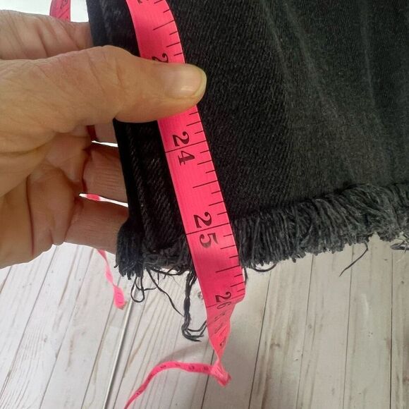 Everlane Black Jeans Raw Hem Sz 31 R - Picture 3 of 9